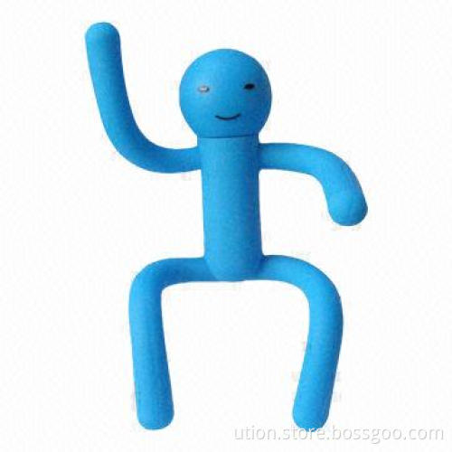 Mini Man Style Promotional USB Flash Drive with 1 to 32GB Capacity, Free Sample and Package